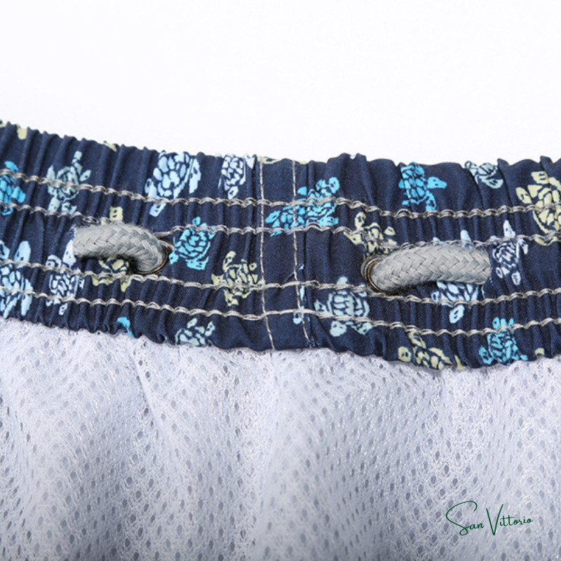 Short "Dark Blue Colorful Mini Turtles" Vile