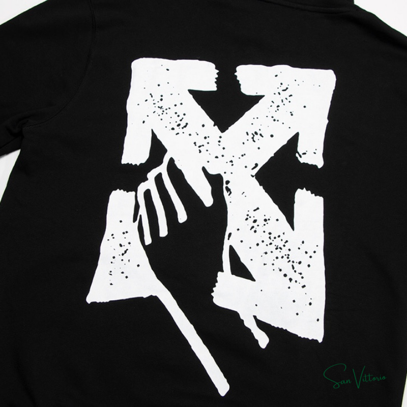 Moletom "Printed Arrows" Off-White