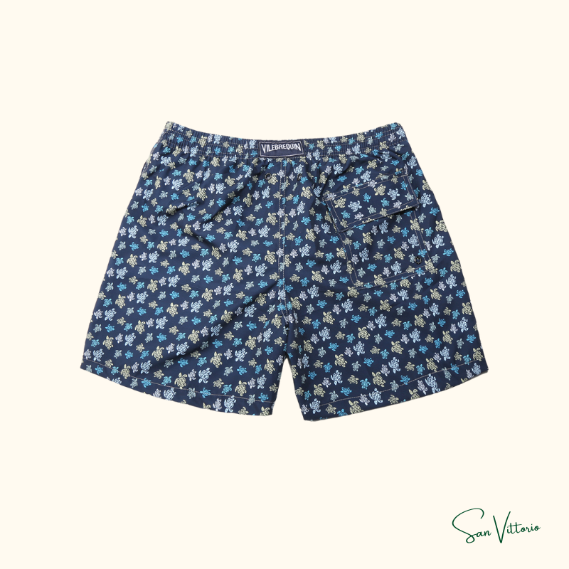 Short "Dark Blue Colorful Mini Turtles" Vile