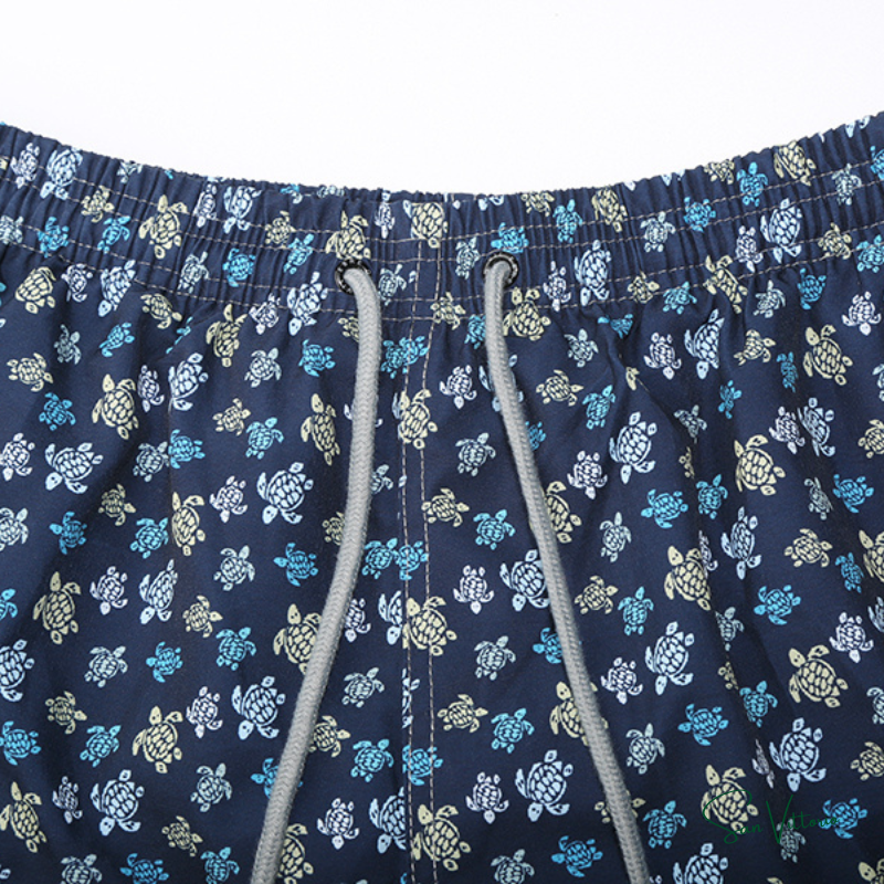 Short "Dark Blue Colorful Mini Turtles" Vile