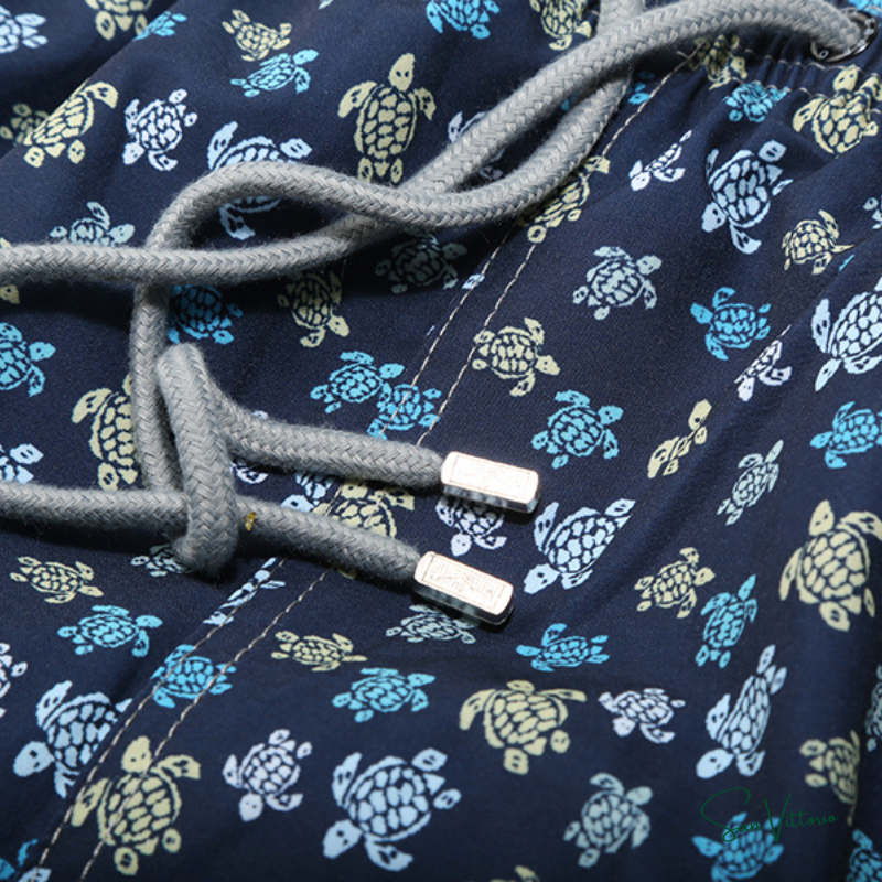 Short "Dark Blue Colorful Mini Turtles" Vile