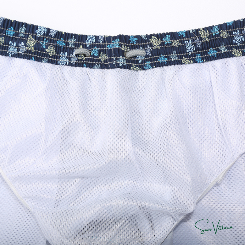 Short "Dark Blue Colorful Mini Turtles" Vile