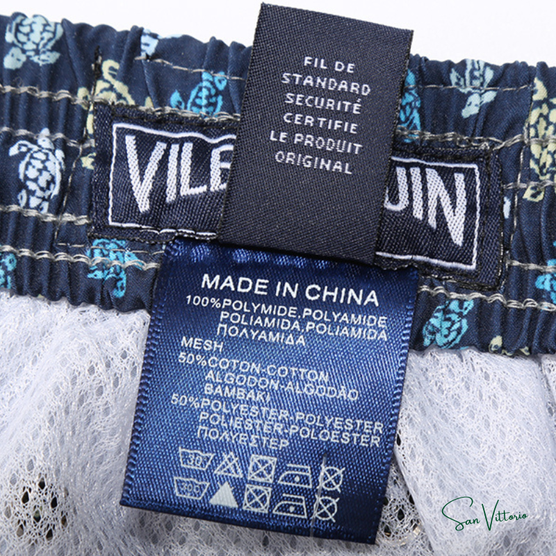 Short "Dark Blue Colorful Mini Turtles" Vile